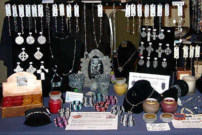 The front of the PaganParenting.com vendor booth at Convocation 2005.