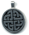 Celtic Quarterd Knotwork Silver Pendant